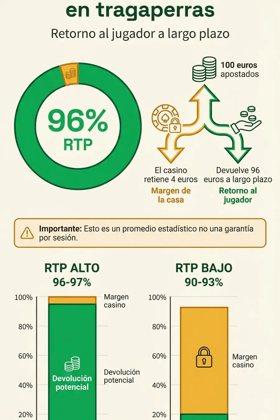 Infografía: cómo funciona el RTP en tragaperras